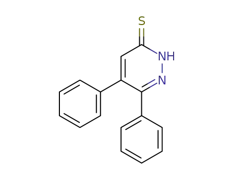 Molecular Structure of 13035-78-4 (3(2H)-Pyridazinethione, 5,6-diphenyl-)