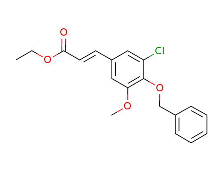 ethyl (2E)-3-{3-chloro-5-(methyloxy)-4-[(phenylmethyl)oxy]phenyl}-2-propenoate