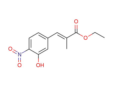 (E)-3-(3-hydroxy-4-nitrophenyl)-2-methylacrylic acid ethyl ester