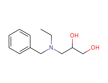 Molecular Structure of 85721-31-9 (3-(N-benzyl-N-ethylamino)propane-1,2-diol)