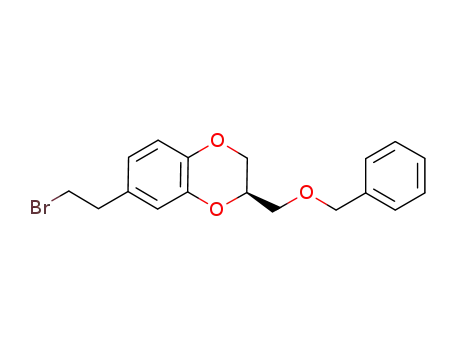 1,4-Benzodioxin,
7-(2-bromoethyl)-2,3-dihydro-2-[(phenylmethoxy)methyl]-, (2R)-