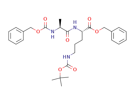 benzyloxycarbonyl-L-alanyl-L-(N<sup>δ</sup>-tert-butoxycarbonyl)ornithine benzyl ester