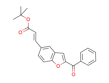 trans-3-(2-benzoylbenzofuran-5-yl)acrylic acid tert-butyl ester