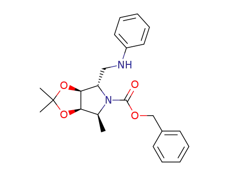 (3aR,4S,6S,6aS)-2,2,4-Trimethyl-6-phenylaminomethyl-tetrahydro-[1,3]dioxolo[4,5-c]pyrrole-5-carboxylic acid benzyl ester