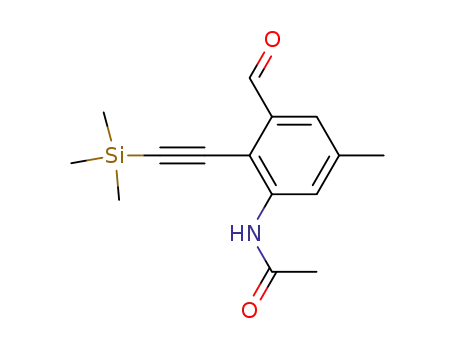 N-[3-formyl-5-methyl-2-(trimethylsilylethynyl)phenyl]acetamide