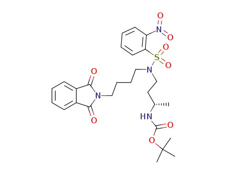 Carbamic acid,
[(1S)-3-[[4-(1,3-dihydro-1,3-dioxo-2H-isoindol-2-yl)butyl][(2-nitrophenyl)
sulfonyl]amino]-1-methylpropyl]-, 1,1-dimethylethyl ester
