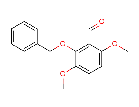 Molecular Structure of 211935-25-0 (Benzaldehyde, 3,6-dimethoxy-2-(phenylmethoxy)-)