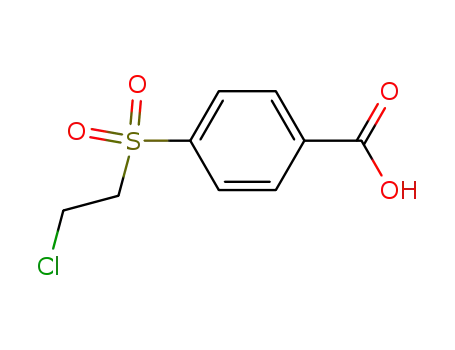 Molecular Structure of 17918-95-5 (Benzoic acid, 4-[(2-chloroethyl)sulfonyl]-)