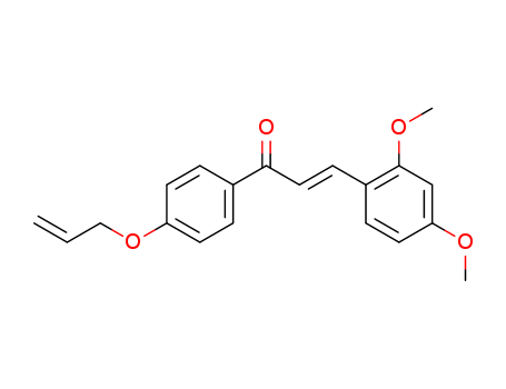 Molecular Structure of 151135-03-4 (2-Propen-1-one, 3-(2,4-dimethoxyphenyl)-1-[4-(2-propenyloxy)phenyl]-,
(2E)-)