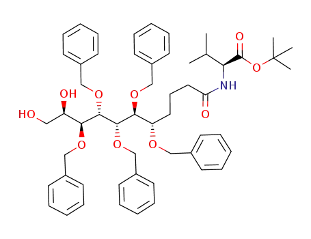 (S)-3-Methyl-2-((5S,6S,7S,8S,9S,10R)-5,6,7,8,9-pentakis-benzyloxy-10,11-dihydroxy-undecanoylamino)-butyric acid tert-butyl ester
