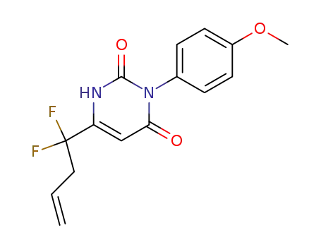6-(1,1-difluorobut-3-enyl)-3-(4-methoxyphenyl)pyrimidine-2,4(1H,3H)-dione