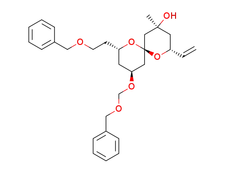 (2R,4S,6R,8S,10S)-8-(2-Benzyloxy-ethyl)-10-benzyloxymethoxy-4-methyl-2-vinyl-1,7-dioxa-spiro[5.5]undecan-4-ol
