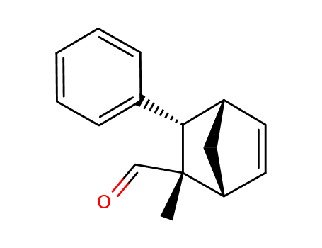 Molecular Structure of 816454-32-7 (Bicyclo[2.2.1]hept-5-ene-2-carboxaldehyde, 2-methyl-3-phenyl-, (1R,2S,3S,4S)- (9CI))
