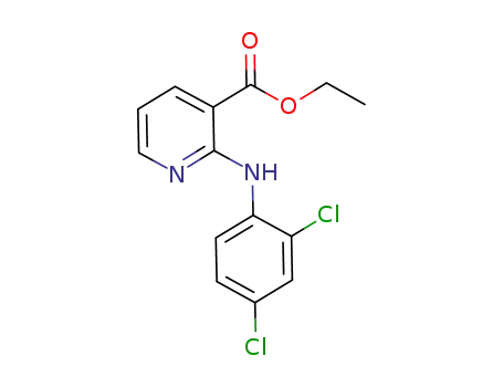 3-Pyridinecarboxylic acid, 2-[(2,4-dichlorophenyl)amino]-, ethyl ester