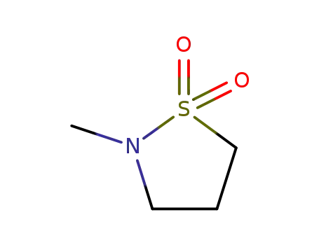 Molecular Structure of 83634-83-7 (N-Methyl 1,1-dioxo-isothiazolidine)