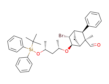 (1S,2R,3S,4R,5R,6R)-5-Bromo-6-[(1S,3R)-3-(tert-butyl-diphenyl-silanyloxy)-1-methyl-butoxy]-2-methyl-3-phenyl-bicyclo[2.2.1]heptane-2-carbaldehyde