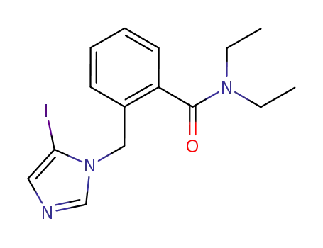 N,N-diethyl-2-(5-iodoimidazol-1-ylmethyl)benzamide