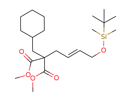 dimethyl {(E)-4-[(tert-butyldimethylsilyl)oxy]but-2-en-1-yl}(cyclohexylmethyl)malonate