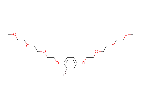 Molecular Structure of 913544-48-6 (1,4-bis((triethylene glycol monomethyl ether)oxy)-2-bromobenzene)