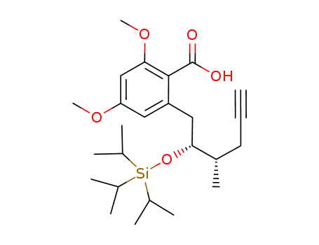 2,4-dimethoxy-6-{(2R,3S)-3-methyl-2-[(triisopropylsilyl)oxy]hex-5-ynyl}benzoic acid