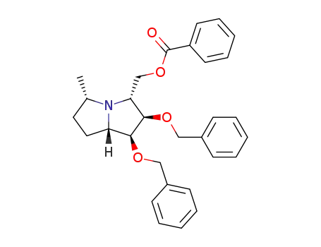 (1S,2R,3R,5S,7aS)-3'-benzoyloxymethyl-1,2-dibenzyloxy-5-methylpyrrolizidine