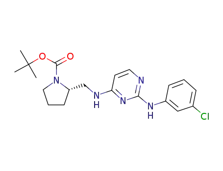 tert-butyl (2S)-2-[({2-[(3-chlorophenyl)amino]pyrimidin-4-yl}amino)methyl]pyrrolidine-1-carboxylate