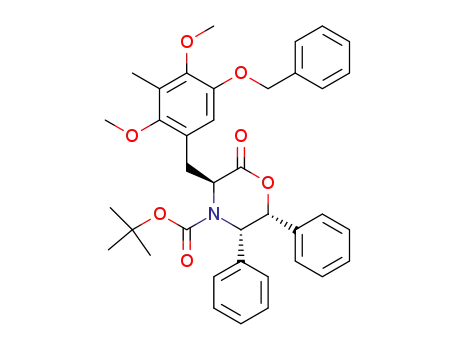 (3S,5S,6R)-3-(5-Benzyloxy-2,4-dimethoxy-3-methyl-benzyl)-2-oxo-5,6-diphenyl-morpholine-4-carboxylic acid tert-butyl ester