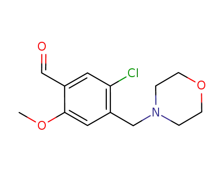 Benzaldehyde, 5-chloro-2-methoxy-4-(4-morpholinylmethyl)-