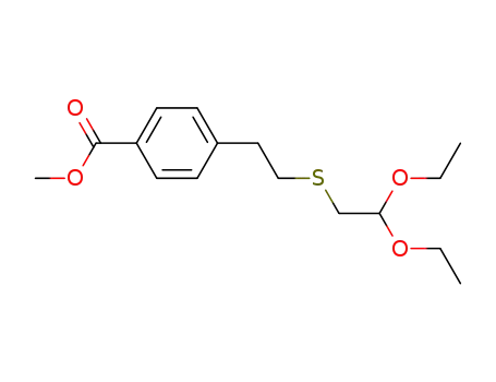 Benzoic acid, 4-[2-[(2,2-diethoxyethyl)thio]ethyl]-, methyl ester