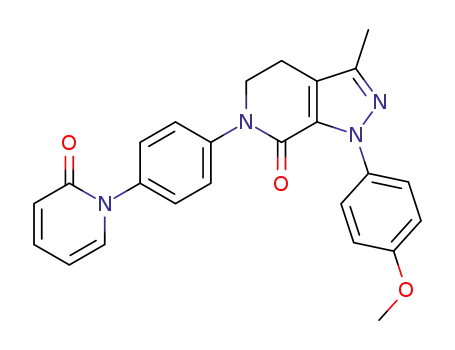 1-(4-methoxyphenyl)-3-methyl-6-[4-(2-oxo-2H-pyridin-1-yl)phenyl]-1,4,5,6-tetrahydropyrazolo[3,4-c]pyridin-7-one