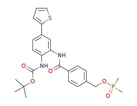 [4-({[2-({[(1,1-dimethylethyl)oxy]carbonyl}amino)-5-(2-thienyl)phenyl]amino}carbonyl)phenyl] methyl dimethylphosphinate