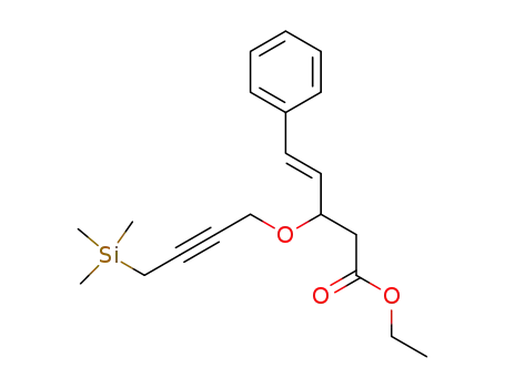 (E)-ethyl 5-phenyl-3-(4-trimethylsilanyl-but-2-ynyloxy)pent-4-enoate