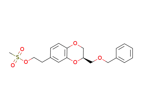 1,4-Benzodioxin-6-ethanol, 2,3-dihydro-3-[(phenylmethoxy)methyl]-,methanesulfonate, (3R)-