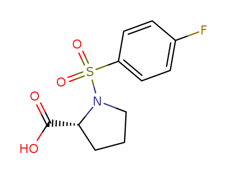 1-[(4-FLUOROPHENYL)SULFONYL]-2-PYRROLIDINECARBOXYLIC ACID