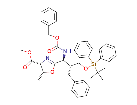 (4R,5R)-methyl 2-((5S,6R)-6-benzyl-10,10-dimethyl-3-oxo-1,9,9-triphenyl-2,8-dioxa-4-aza-9-silaundecan-5-yl)-5-methyl-4,5-dihydrooxazole-4-carboxylate