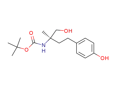 Carbamic acid,
[(1R)-1-(hydroxymethyl)-3-(4-hydroxyphenyl)-1-methylpropyl]-,
1,1-dimethylethyl ester