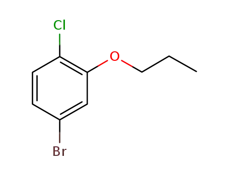 Molecular Structure of 681292-76-2 (Benzene, 4-bromo-1-chloro-2-propoxy-)