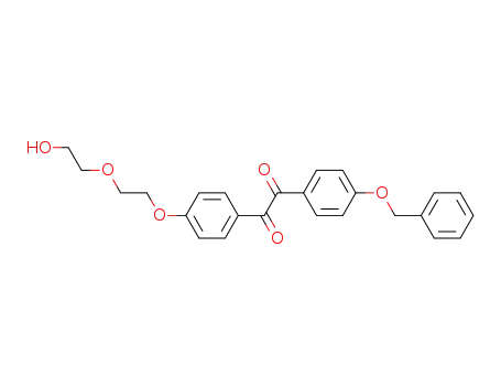 Molecular Structure of 885058-78-6 (1-(4-benzyloxy-phenyl)-2-{4-[2-(2-hydroxy-ethoxy)-ethoxy]-phenyl}-ethane-1,2-dione)