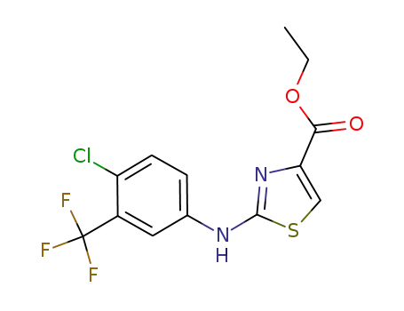ETHYL 2-[4-CHLORO-3-(TRIFLUOROMETHYL)ANILINO]-1,3-THIAZOLE-4-CARBOXYLATE