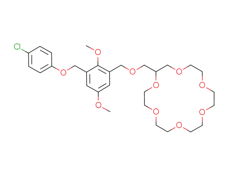 1,4,7,10,13,16-Hexaoxacyclooctadecane,
2-[[[3-[(4-chlorophenoxy)methyl]-2,5-dimethoxyphenyl]methoxy]methyl]-