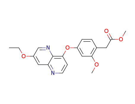 methyl 2-[2-methoxy-4-(7-ethoxy-1,5-naphthyridin-4-yloxy)phenyl]acetate