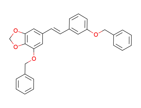 (E)-4-(benzyloxy)-6-(3-(benzyloxy)styryl)-benzo[d][1,3]dioxole
