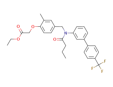 ethyl [4-({butyryl[4'-(trifluoromethyl)-1,1'-biphenyl-3-yl]amino}methyl)-2-methylphenoxy]acetate