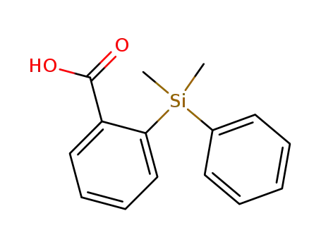 Molecular Structure of 107116-08-5 (Benzoic acid, 2-(dimethylphenylsilyl)-)