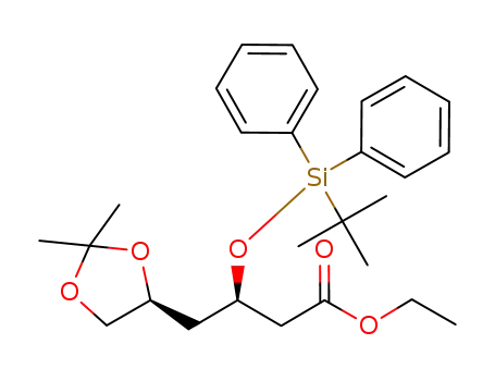 ethyl (3R,5S)-3-tert-butyldiphenylsilyloxy-5,6-(isopropylidenedioxy)hexanoate