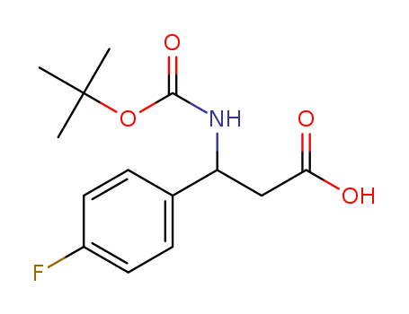 3-[(tert-Butoxycarbonyl)amino]-3-(4-fluorophenyl)propanoic acid
