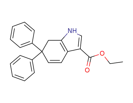 1H-Indole-3-carboxylic acid, 6,7-dihydro-6,6-diphenyl-, ethyl ester