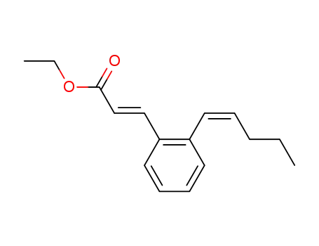 3-<2-(1(Z)-pentenyl)phenyl>-2(E)-propenoic acid ethyl ester