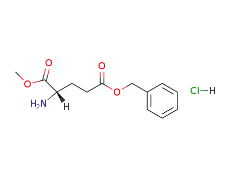 Molecular Structure of 41089-47-8 (L-glutamic acid α-methyl γ-benzyl diester hydrochloride)
