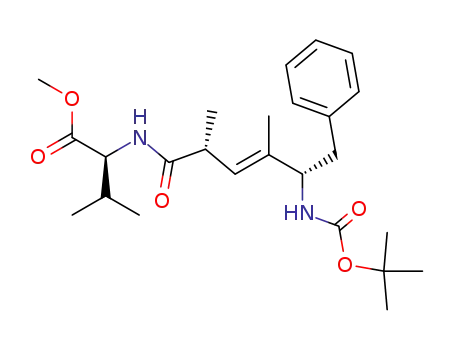 (S)-2-((E)-(2R,5S)-5-tert-Butoxycarbonylamino-2,4-dimethyl-6-phenyl-hex-3-enoylamino)-3-methyl-butyric acid methyl ester